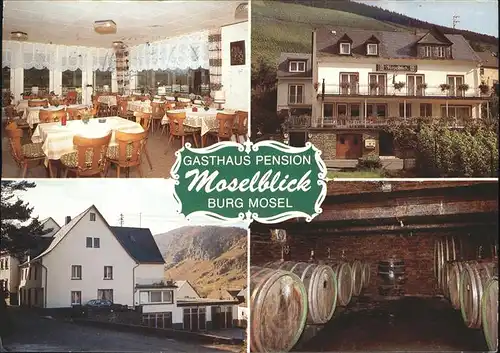 Burg Mosel Gasthaus Pension Moselblick Familie Christ Conrad Kat. Burg (Mosel)