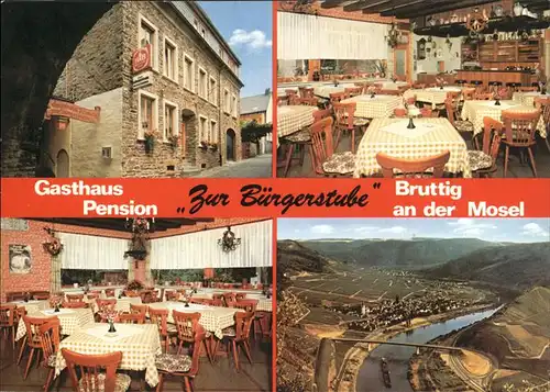 Bruttig Zur Buergerstube Gasthaus Pension Paul Ostermann Kat. Bruttig-Fankel