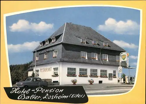 Losheim Eifel Hotel Pension Balter Auto Tankstelle Kat. Hellenthal