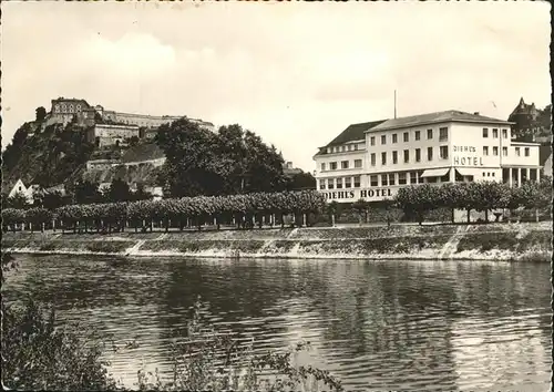 Ehrenbreitstein Diehls Hotel Rheinterrasse Kat. Koblenz