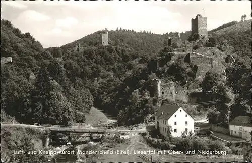 Manderscheid Eifel Ober-u. Niederburg Kat. Manderscheid