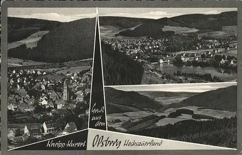 Olsberg Sauerland Gesamtansicht Kat. Olsberg