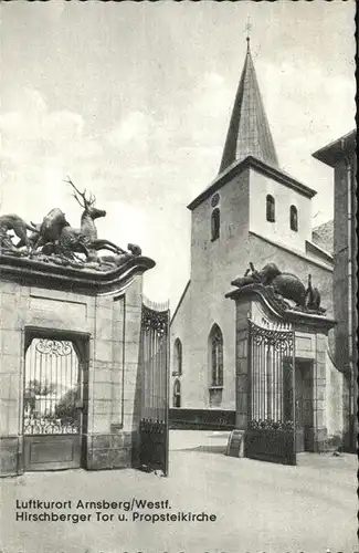 Arnsberg Westfalen Hirschberger Tor Probsteikirche Kat. Arnsberg
