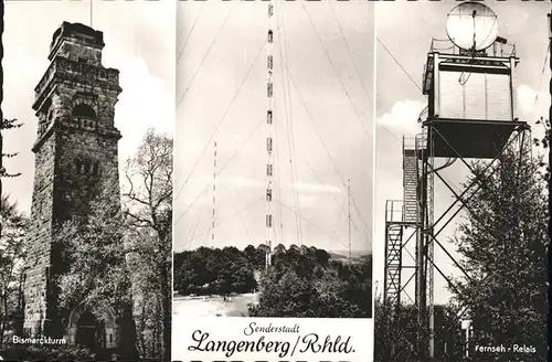 Langenberg Rheinland Fernseh-Relais Sendeanstalt Bismarckturm Kat. Velbert