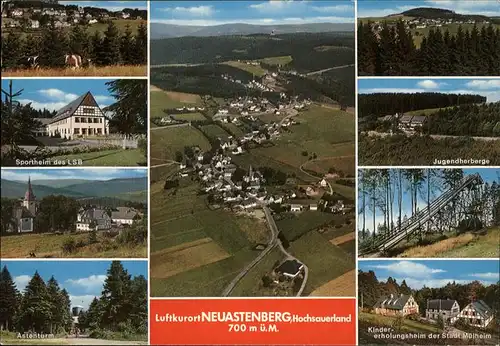 Neuastenberg Jugendherberge Kindererholungsheim Astenturm Kat. Winterberg