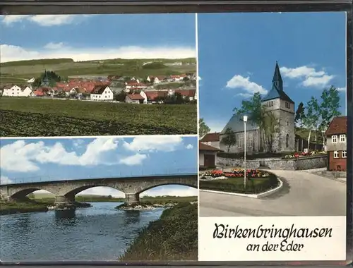 Birkenbringhausen Eder Bruecke Kat. Burgwald
