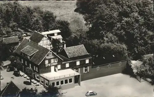 Dhuenn Wermelskirchen Hotel Restaurant Zu den Drei Linden Flugaufnahme Kat. Wermelskirchen