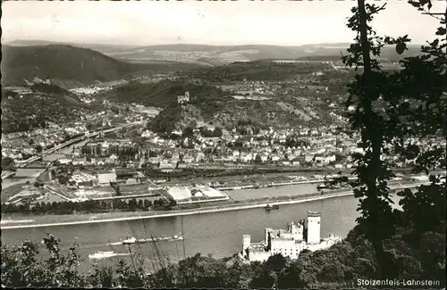 Stolzenfels Lahnstein Luftbild Kat. Koblenz