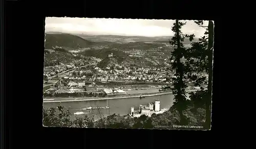 Stolzenfels Lahnstein Luftbild Kat. Koblenz