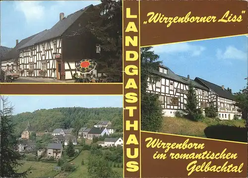 Wirzenborn Landgasthaus Wirzenborner Liss Klappkarte Kat. Montabaur