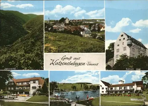 Katzenelnbogen Sanatorium Schloss Schwimmbad Kat. Katzenelnbogen
