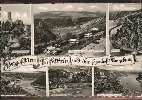 Patersberg Berggaststaette Teufelstein Burg Reichenberg Loreley Kat. Patersberg