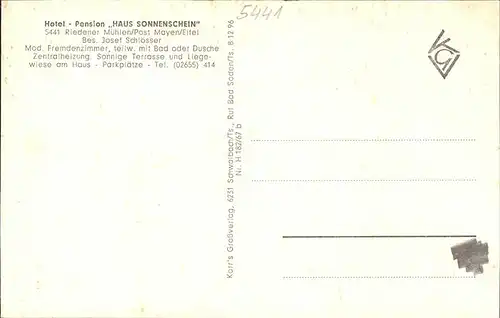 Riedener Muehlen  Kat. Rieden