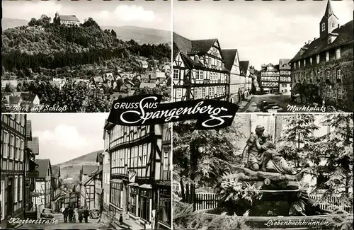 Spangenberg Hessen Schloss Kloserstr. Liebenbachbrunnen Kat. Spangenberg