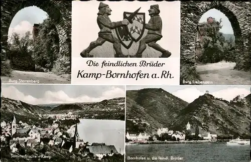 Kamp Reichshof Bornhofen Rhein feindlichen Brueder Burg Liebenstein Burg Sterrenberg / Reichshof /Oberbergischer Kreis LKR