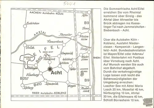 Acht Pensin Sonnenblick Landkarte Kat. Acht