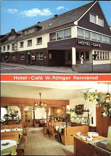 Rennerod Hotel Cafe W. Roettger / Rennerod /Westerwaldkreis LKR