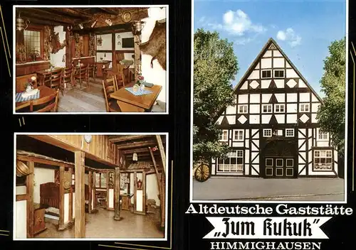 Himmighausen Altdeutsche Gaststaette Zum Kukuk Fachwerkhaus Kat. Nieheim