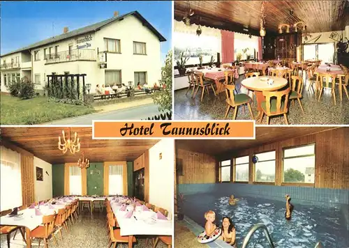 Holzhausen Haide Hotel Taunusblick Schwimmbad Kat. Holzhausen an der Haide