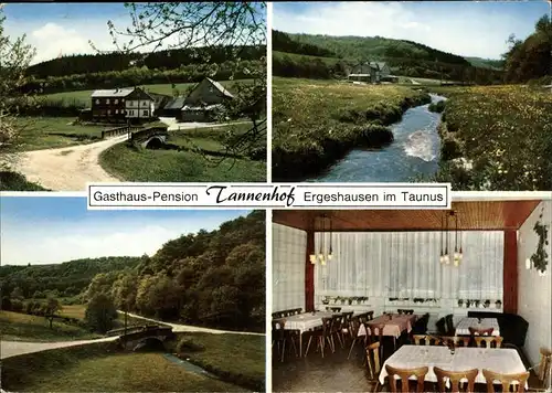 Ergeshausen Gasthaus Pension Tannenhof Kat. Ergeshausen