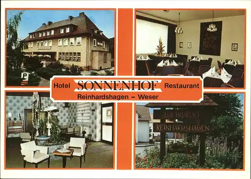 Reinhardshagen Hotel Sonnenhof Restaurant Kat. Reinhardshagen