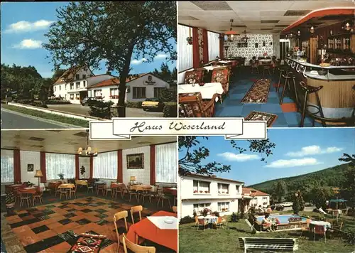 Reinhardshagen Haus Weserland Freibad Kat. Reinhardshagen