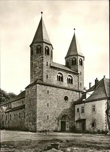 Bursfelde Benediktiner Klosterkirche 12. Jahrh. Westfront Kat. Hann. Muenden