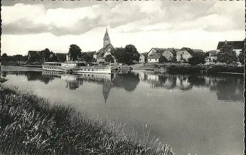 Luechtringen Weser Dampfschiff Kat. Hoexter