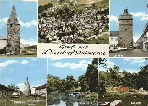 Dierdorf Uhrturm Minigolf Schlosspark Eulenturm Spielplatz Kat. Dierdorf