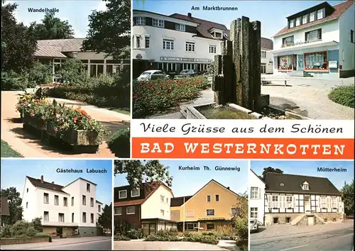 Bad Westernkotten Muetterheim Kurheim Guennewig Gaestehaus Labusch Kat. Erwitte