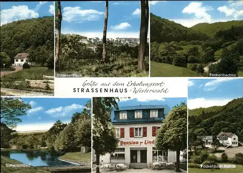 Strassenhaus Fockebachtal Muehle Schwimmbad Kat. Strassenhaus