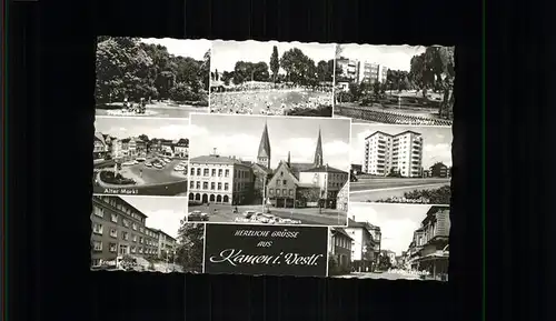 Kamen Westfalen Rathaus Markt Kat. Kamen