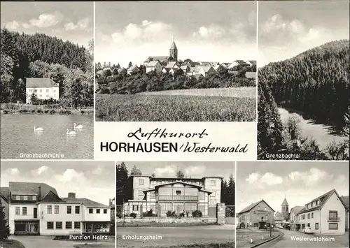 Horhausen Westerwald Grenzbachtal Westerwaldheim Erholungsheim Pension Heinz Kat. Horhausen (Westerwald)