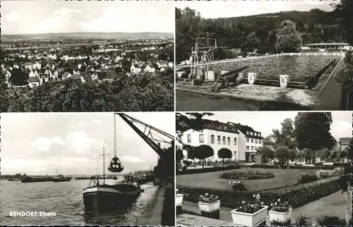 Bendorf Rhein Schiff Hafen Kat. Bendorf