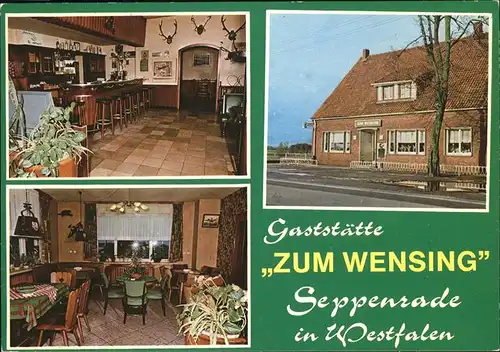 Seppenrade Gaststaette Zum Wensing Kat. Luedinghausen
