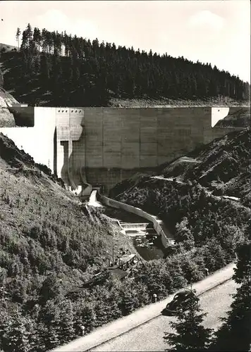 Schulenberg Oberharz Sperrmauer der Okertalsperre Kat. Schulenberg im Oberharz