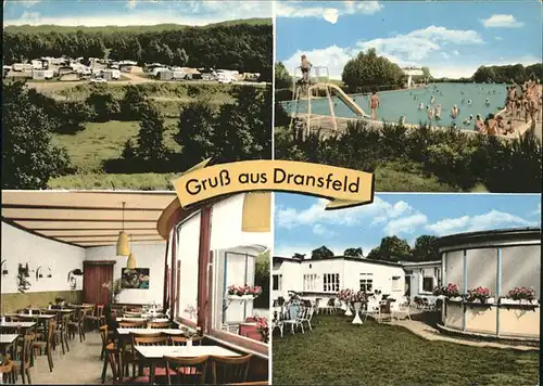 Dransfeld Waldschwimmbad Campingplatz Kat. Dransfeld