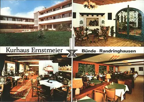 Bad Randringhausen Kurhaus Sanatorium Ernstmeier Kat. Buende