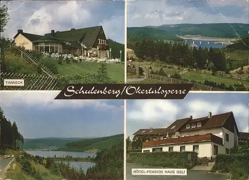 Schulenberg Oberharz Hotel Gaststaette Tanneck Pension Haus Geli Okertalsperre Kat. Schulenberg im Oberharz