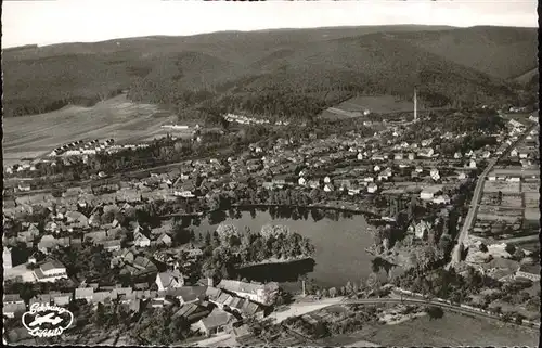 Herzberg Harz Luftaufnahme Herzberg Jues See / Herzberg am Harz /Osterode Harz LKR