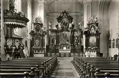 Hachenburg Kath. Kirche Innenansicht Kat. Hachenburg