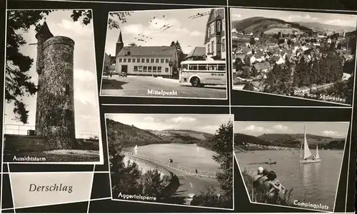 Derschlag Aussichtsturm Aggertalsperre Campingplatz Kat. Gummersbach