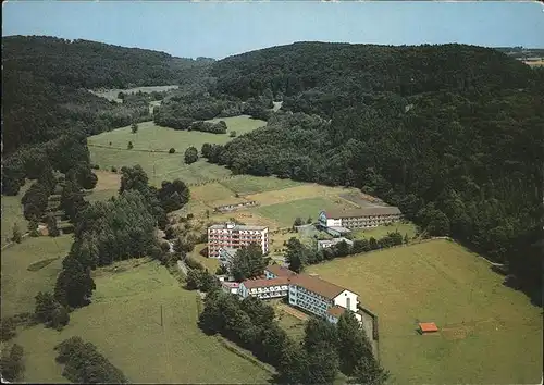 Neukirchen Knuellgebirge Rehabilitationszentrum Urbachtal und Klinik Dr. Bartsch Luftaufnahme Kat. Neukirchen