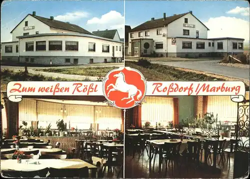 Rossdorf Amoeneburg Gasthaus "Zum weissen Roessl" Kat. Amoeneburg
