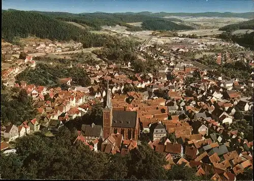 Biedenkopf Teilansicht Biedenkopf Kirche Kat. Biedenkopf