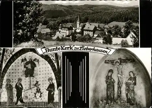 Lieberhausen "Bunte Kerk" Deckenmalereien in Basilika Kat. Gummersbach