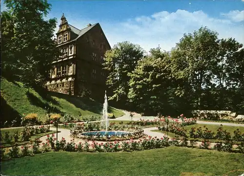 Friedewald Westerwald Ev. Sozialakademie Schloss Friedewald Schlossgarten Kat. Friedewald