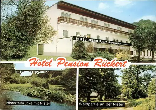 Nistertal Westerwald Hotel Pension Rueckert Nistertalbruecke Nister Kat. Nistertal