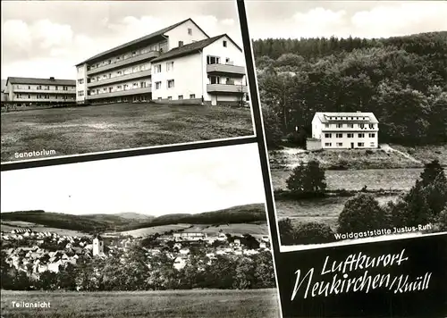 Neukirchen Knuellgebirge Sanatorium Waldgaststaette Justus Ruh Teilansicht Neukirchen Kat. Neukirchen