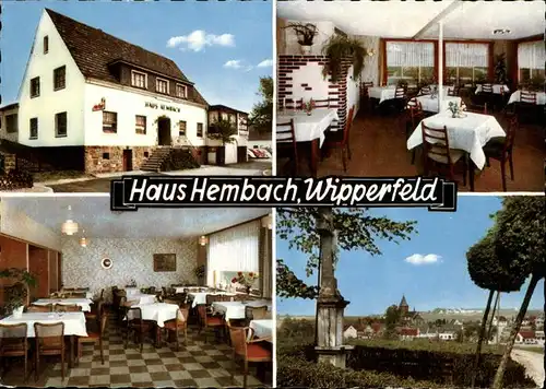 Wipperfeld Cafe Restaurant Haus Hembach Teilansicht Wipperfeld Kat. Wipperfuerth